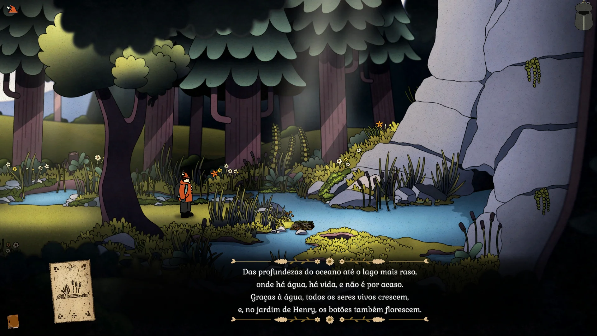 The same image as above, but now with subtitles in Brazilian Portuguese.